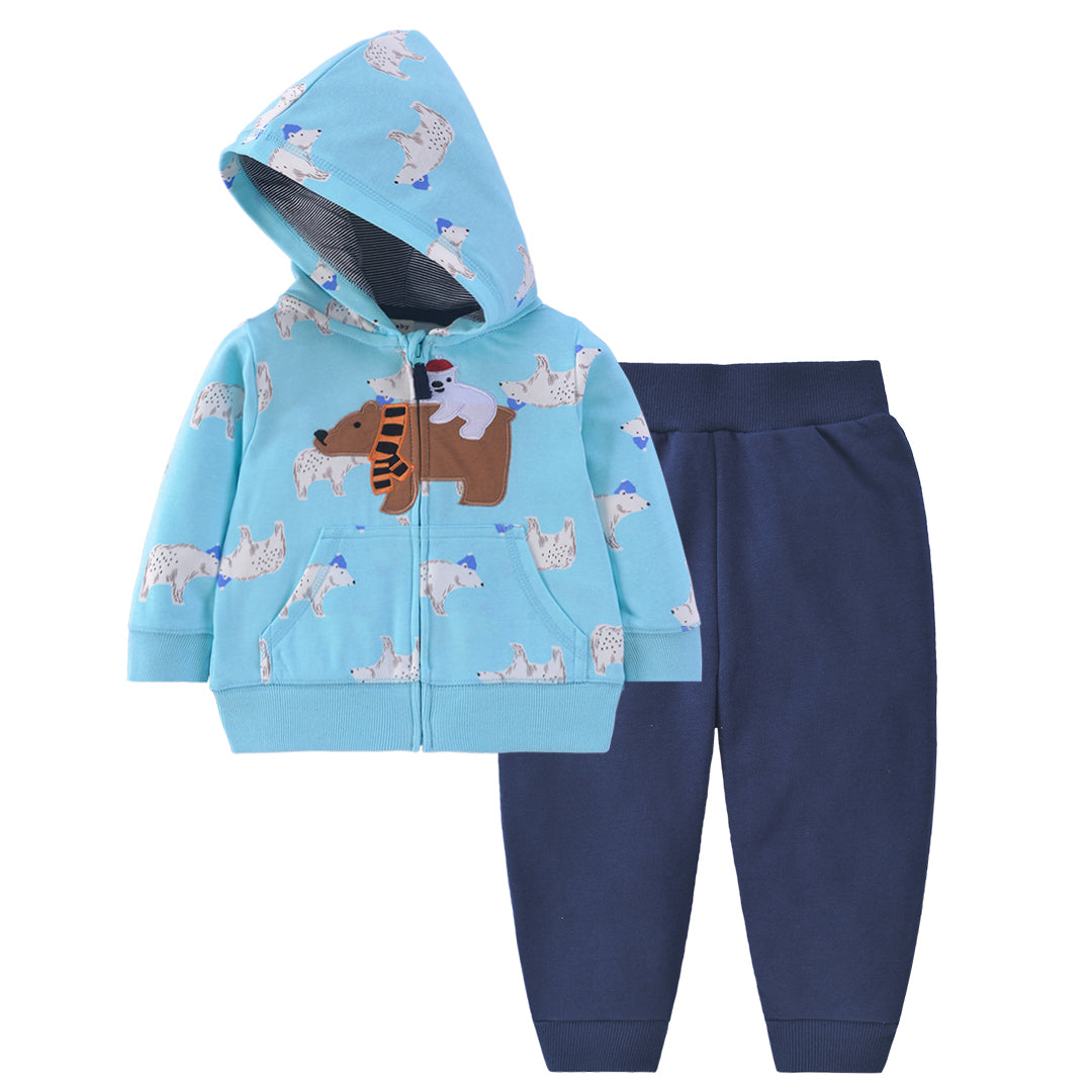 Set de 2 piezas "Ositos": Pantalón y Campera